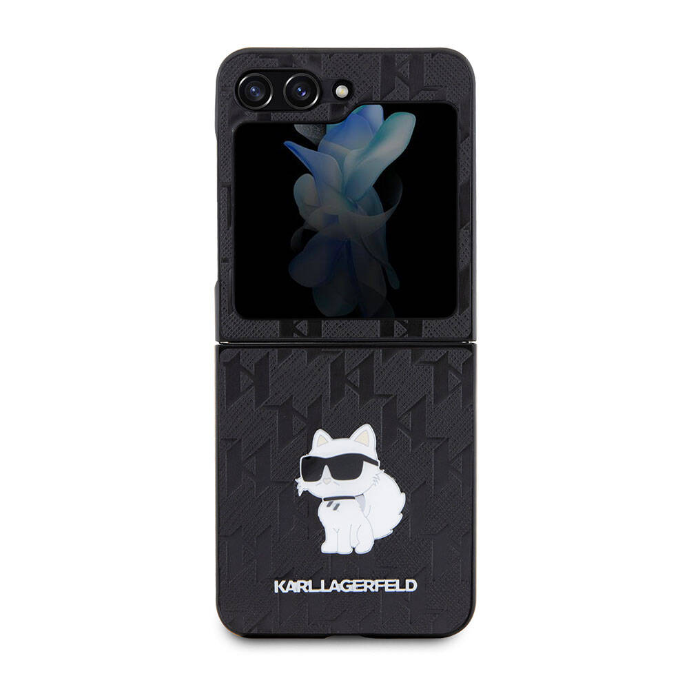 Karl Lagerfeld Galaxy Z Flip 5 Kılıf Orjinal Lisanslı KL Desenli Choupette İkonik Saffiano Telefon Kılıfı - 1 Karl Lagerfeld Galaxy Z Flip 5 Kılıf Orjinal Lisanslı KL Desenli Choupette İkonik Saffiano Telefon Kılıfı - 1